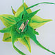 Order Brooch ' Green Orchid'. HANDMADE Studio. Livemaster. . Brooches Фото №3