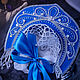 Kokoshnik blue, handmade, kokoshnik snow maiden. Carnival Hats. Liliya Berezina copyright jewelry. Online shopping on My Livemaster.  Фото №2