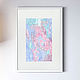 Painting abstract pastel colors 30h40 cm, Pictures, Moscow,  Фото №1