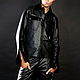 Order Men's leather shirt. Lollypie - Modiste Cat. Livemaster. . Mens shirts Фото №3