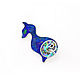 Brooch Cat. Brooch with lapis lazuli and mother of pearl. Brooches. ARIEL - MOSAIC. My Livemaster. Фото №5
