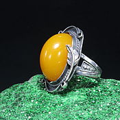 Украшения handmade. Livemaster - original item Ring amber silver 925 ALS0033. Handmade.