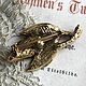 Винтаж: Винтажная  брошь Лист. Броши винтажные. Старинный Будуар. Ярмарка Мастеров.  Фото №7