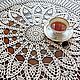 Tablecloth round crocheted Cozy house, Tablecloths, Moscow,  Фото №1