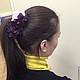 прищепка для волос ирис. Заколки. Beauty-mamma  Ольга. Интернет-магазин Ярмарка Мастеров.  Фото №2