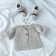 Set for newborn. The jacket and booties. Gift for newborn. babyshop. My Livemaster. Фото №6