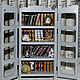 Книжный шкаф миниатюра. Модели. Студия InteriorS. Ярмарка Мастеров.  Фото №4