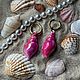 Серьги NA UHE «Pink Shell». Серьги-кольца. Na-uhe. Ярмарка Мастеров.  Фото №5