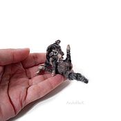 Labrador miniature felted for dollhouse