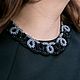 Колье из бисера "Шарм", цв.серо-бордовый. Колье. Elgrace Jewellery. Интернет-магазин Ярмарка Мастеров.  Фото №2