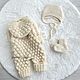 Комплект на 0-3 месяца, на выписку. Комплект одежды для выписки. safina_knit. Ярмарка Мастеров.  Фото №4