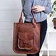 Order Women's brown leather bag SORA. migotobags. Livemaster. . Classic Bag Фото №3