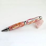 Канцелярские товары handmade. Livemaster - original item Premier Rose Peony ballpoint pen in a case. Handmade.