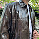 Куртка из кожи питона. Верхняя одежда мужская. Exotiq Python - Мир Экзотики. Ярмарка Мастеров.  Фото №5