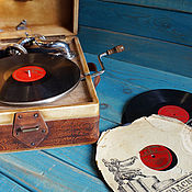 Винтаж handmade. Livemaster - original item Vintage interior: Gramophone. Handmade.