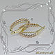 Order TRINITY earrings 585 gold (yellow, pink, white). VIDEO. MaksimJewelryStudio. Livemaster. . Earrings Фото №3