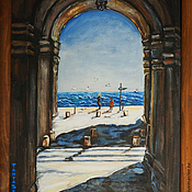 Painting-miniature in frame