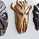 Masks from the game Skyrim fridge magnets. Interior masks. Amberwood (AmberWood). My Livemaster. Фото №6