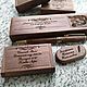 Order Wooden pen and USB stick with engraving, in a box and case. fleshki22. Livemaster. . Handle Фото №3