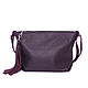 Crossbody bag purple leather shoulder bag - shoulder bag. Crossbody bag. BagsByKaterinaKlestova (kklestova). My Livemaster. Фото №4