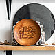 Wooden plate 'Altai calls' made of cedar wood 135 mm. T136, Plates, Novokuznetsk,  Фото №1