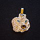 The Pendant 'Spring'. Silver,gold, and Topaz, Rauch-Topaz. Pendants. BuffSilverArt (buffsilverart). My Livemaster. Фото №6