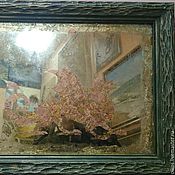 Картины и панно handmade. Livemaster - original item The author`s picture of the mural with a dragon in a wooden frame. Handmade.