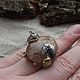 Ring 'Lovebirds' with rutile quartz. Rings. dobrivolshebnik (dobrivolshebnik). Online shopping on My Livemaster.  Фото №2