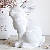 Для дома и интерьера handmade. Livemaster - original item Figurine Hare concrete Provence garden rabbit. Handmade.