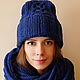 Knitted set 'Allen': hat and Snood, Headwear Sets, Chelyabinsk,  Фото №1