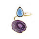 Quartz Ring, Lilac ring, Blue ring gift. Rings. Irina Moro. My Livemaster. Фото №5