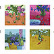 'Flowers and fruits' set of postcards, 4 -8 pcs. bright, square. Cards. StudioMoments. Online shopping on My Livemaster.  Фото №2