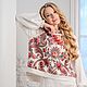 Заказать Свитшот белый в русском стиле. Дизайнерские платья Valensia Atelier. Ярмарка Мастеров. . Свитшоты Фото №3