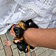 Уникальный женский браслет из шерла и тигрового глаза. Браслет из бусин. Artstonebijou. Ярмарка Мастеров.  Фото №5