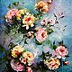 Roses oil painting on canvas, Pictures, Petrozavodsk,  Фото №1