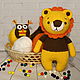 knitted toy. Leo. Stuffed Toys. elenka12. Online shopping on My Livemaster.  Фото №2
