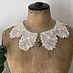 Винтаж: Антикварный воротничок Ирландское кружево. Ткани винтажные. Austrian Vintage. Ярмарка Мастеров.  Фото №4