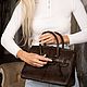 Заказать Сумка Шамбери из кожи питона 30 см. EXOTIQUE LUXURY PYTHON. Ярмарка Мастеров. . Классическая сумка Фото №3