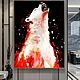 Стильная картина на холсте маслом Медведь белый Материалы премиум. Картины. Эстетика современного искусства. Ярмарка Мастеров.  Фото №10