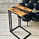 Side table made of slabs 'Lecto MID'. Tables. Mebel na zakaz U.LOFT. My Livemaster. Фото №5