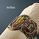 Заказать Браслет  "Галактика"   с янтарем и цитрином. JazzBijoux ДжазБижу (Елена Сафронова). Ярмарка Мастеров. . Браслет-манжета Фото №3
