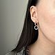 Серьги с подвесками из хрусталя. Серьги-кольца. Kuznetsova Jewels • Украшения ручной работы. Интернет-магазин Ярмарка Мастеров.  Фото №2