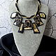 Necklace in the avant-garde style ' Curved mirrors', Necklace, Kolomna,  Фото №1