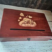 Свадебный салон handmade. Livemaster - original item Chests: coffer box envelope chest wedding coffer. Handmade.