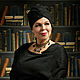 Chalma, turban," Black" wool, knitted, felted, Caps, Peterhof,  Фото №1