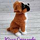 Собака породы боксёр. Интерьерная игрушка. Игрушки. Юлия Стрелкова. Интернет-магазин Ярмарка Мастеров.  Фото №2