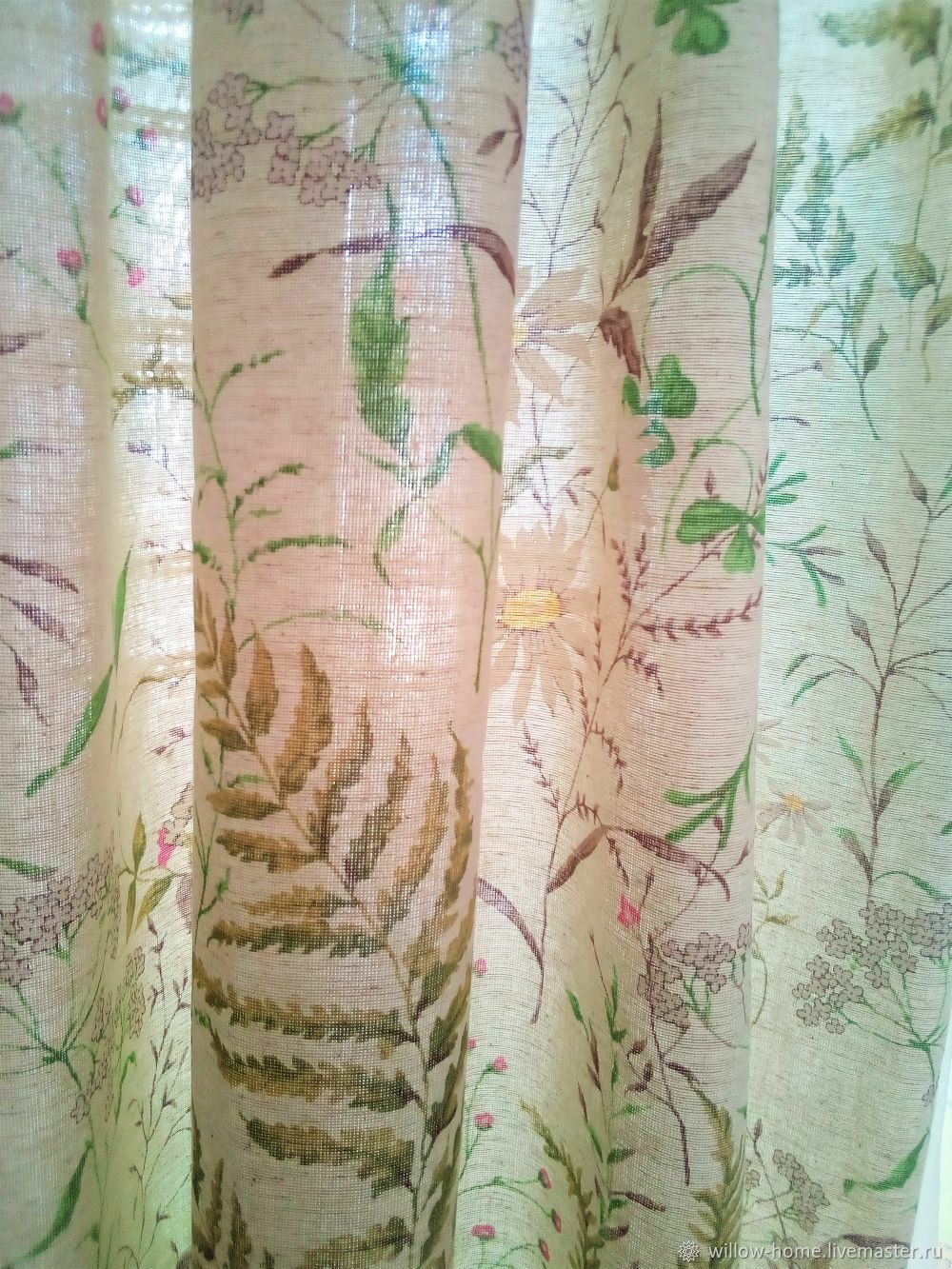 Шторы в стиле прованс, Аленушка: комплект из двух штор + подхваты ...