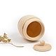 Order Barrel made of cedar for sugar, salt, honey. A wooden keg 0,7 kg. SiberianBirchBark (lukoshko70). Livemaster. . Jars Фото №3