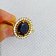 585 gold ring with natural sapphire and diamonds. Rings. ladymillion. My Livemaster. Фото №4