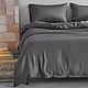 Tencel bed linen in gray shade to order, buy. Bedding sets. Postelnoe. Felicia Home. Kachestvo + Estetika. Ярмарка Мастеров.  Фото №4